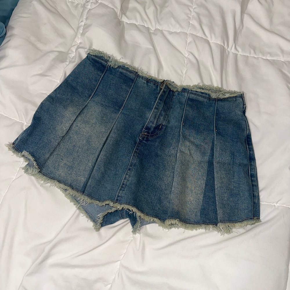 Fashion Nova Denim Jean Skort